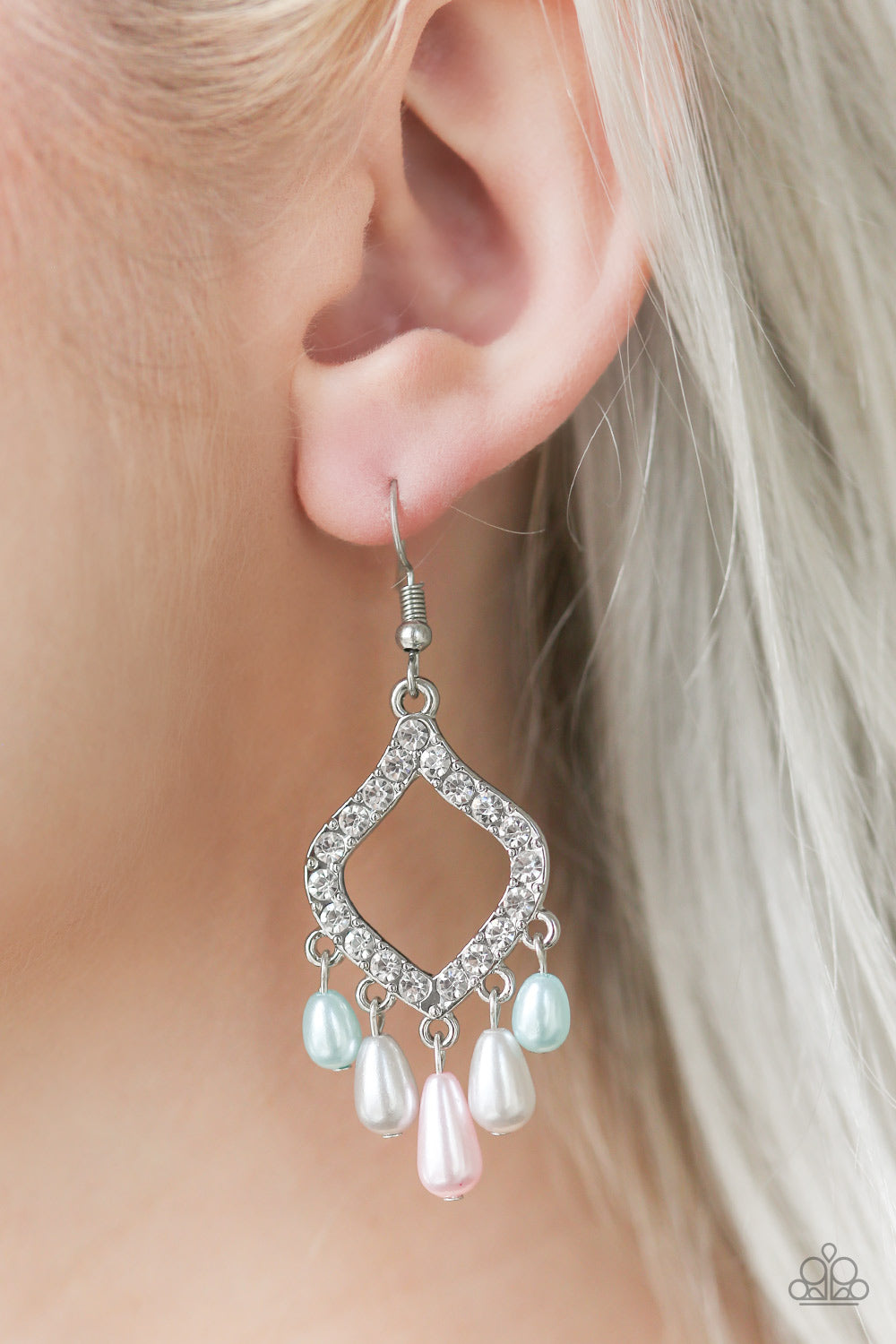 Divinely Diamond - multi - Paparazzi earrings