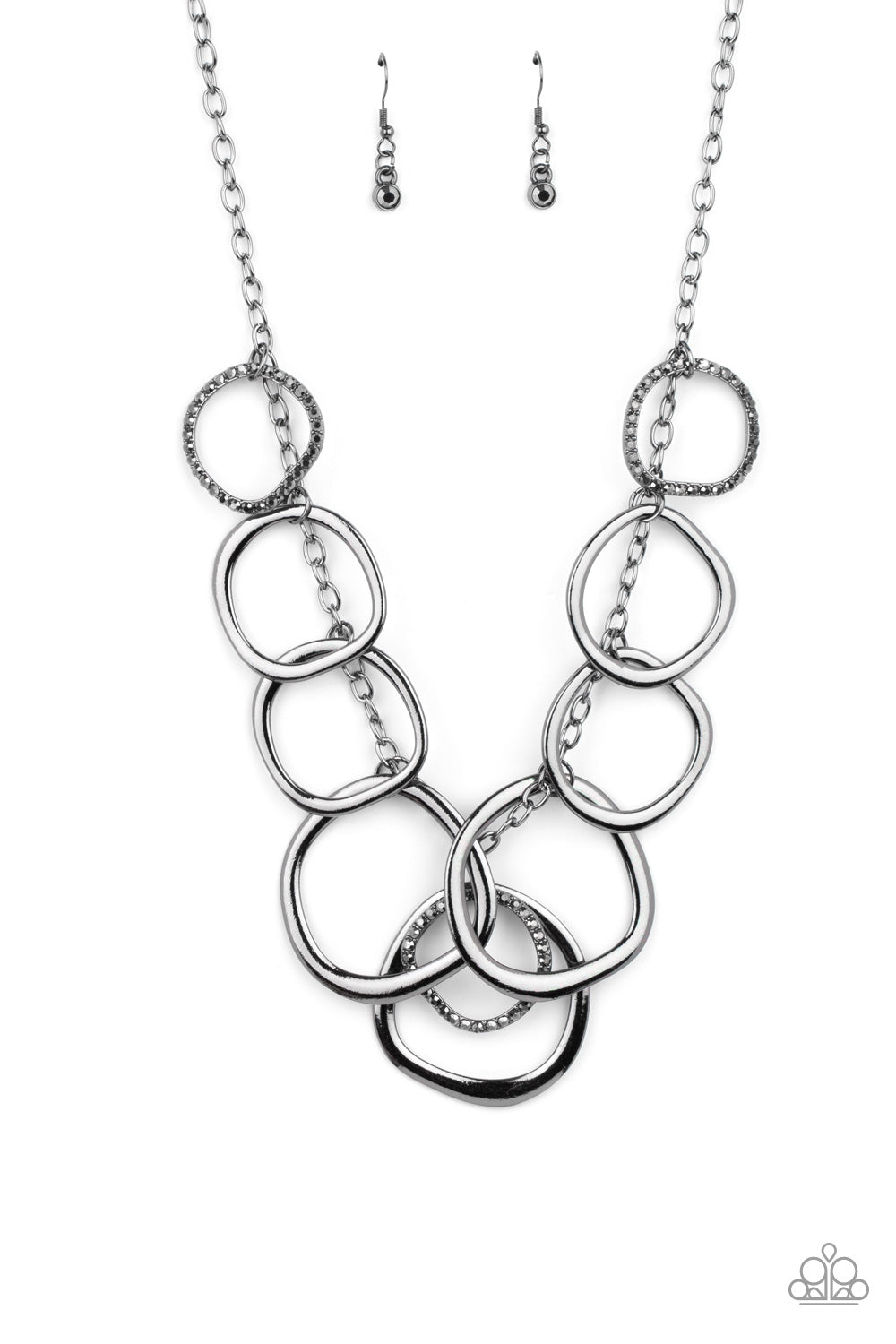 Dizzy With Desire - black - Paparazzi necklace