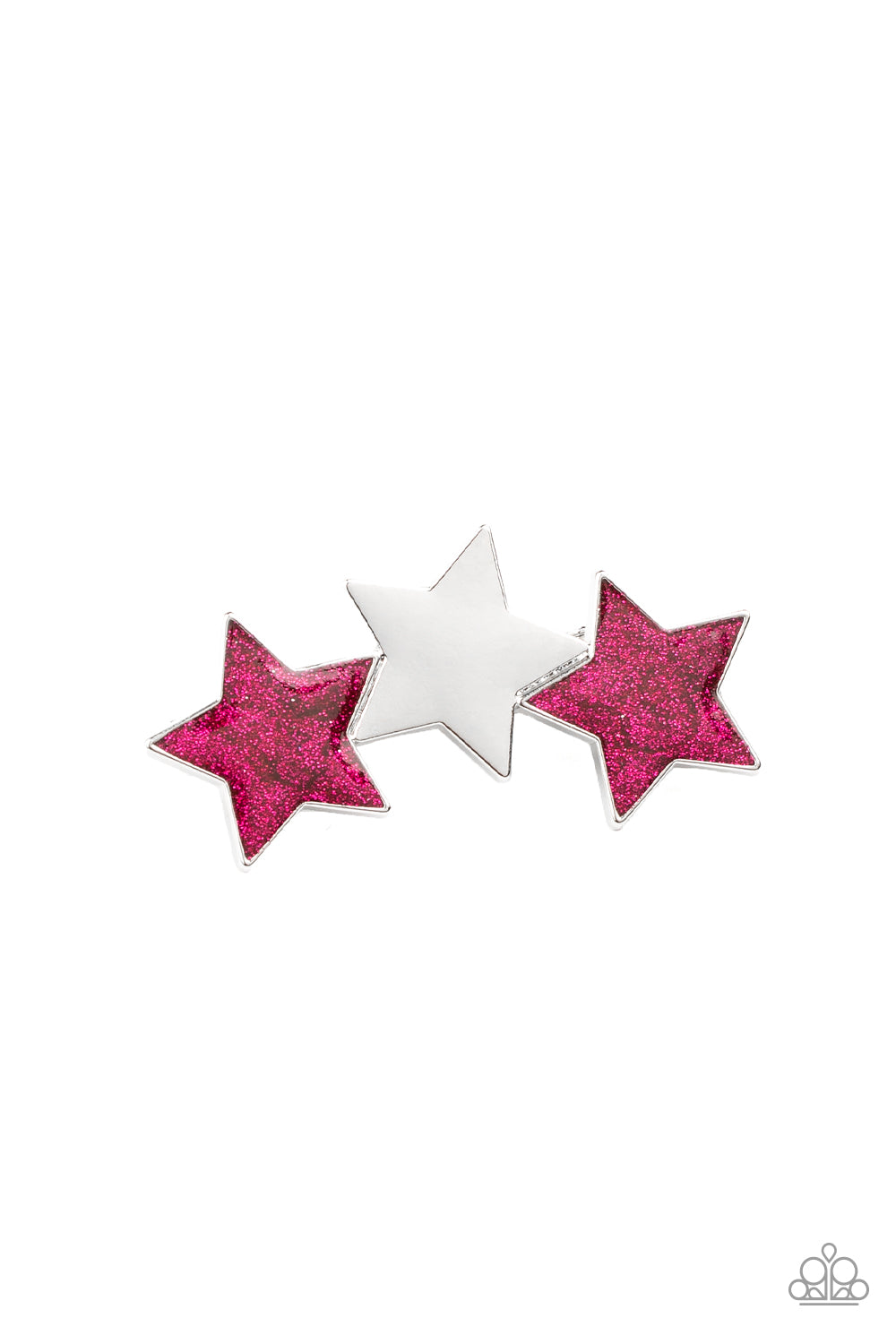 Don't Get Me STAR-ted - pink - Paparazzi hair clip