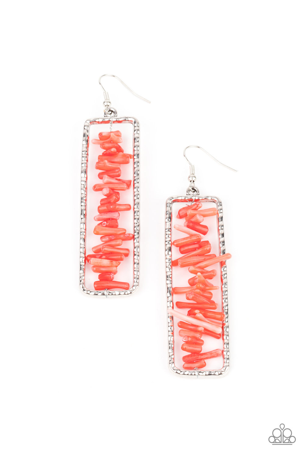 Don’t QUARRY, Be Happy - red - Paparazzi earrings