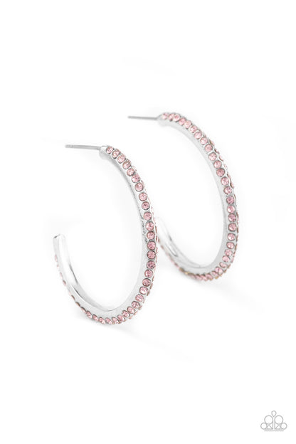Don't Think Twice - pink - Paparazzi earrings