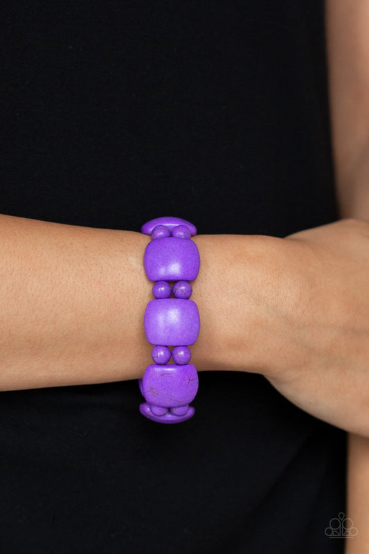 Don't Be So Nomadic-purple-Paparazzi bracelet