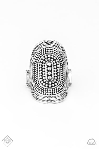 Dotted Décor - silver - Paparazzi ring
