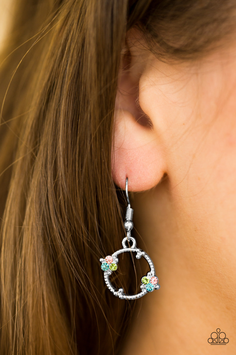Double the Bubble - multi - Paparazzi earrings