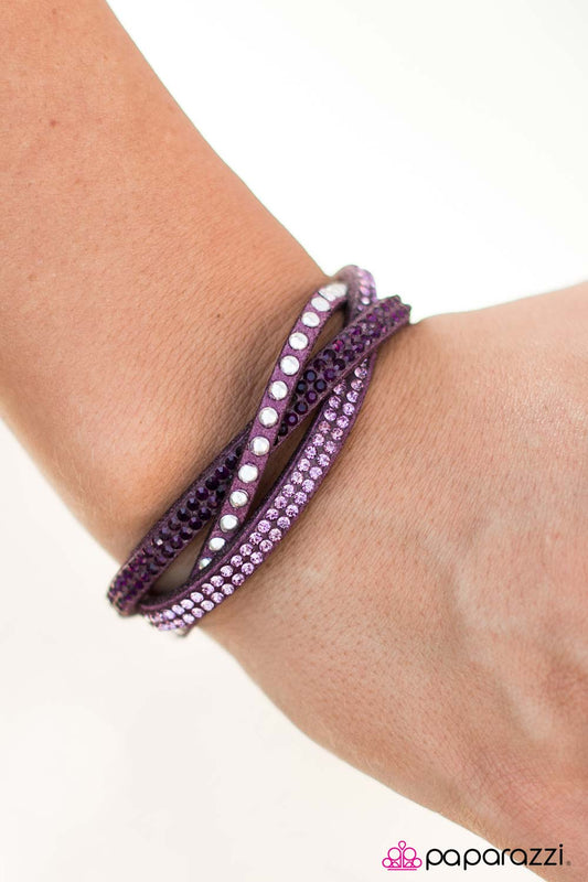 Down For The Count - Purple - Paparazzi bracelet