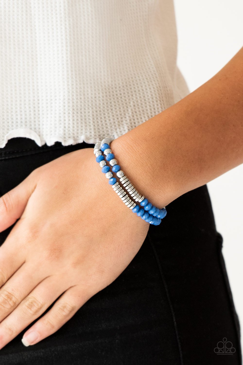 Downright Dressy - blue - Paparazzi bracelet