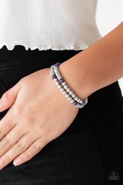 Downright Dressy-purple-Paparazzi bracelet