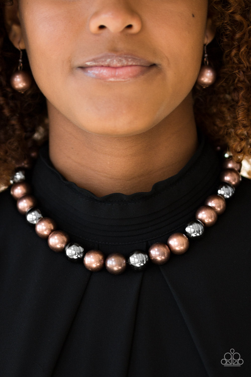Downtown Drama - copper - Paparazzi necklace