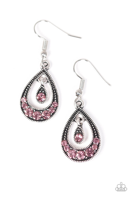 Downtown Princess - Purple - Paparazzi earrings