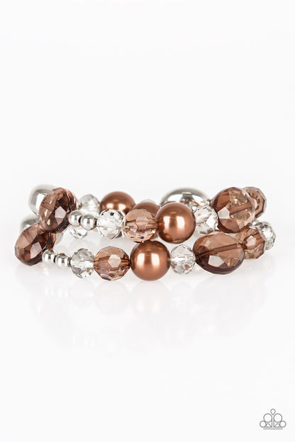 Downtown Dazzle - brown - Paparazzi bracelet
