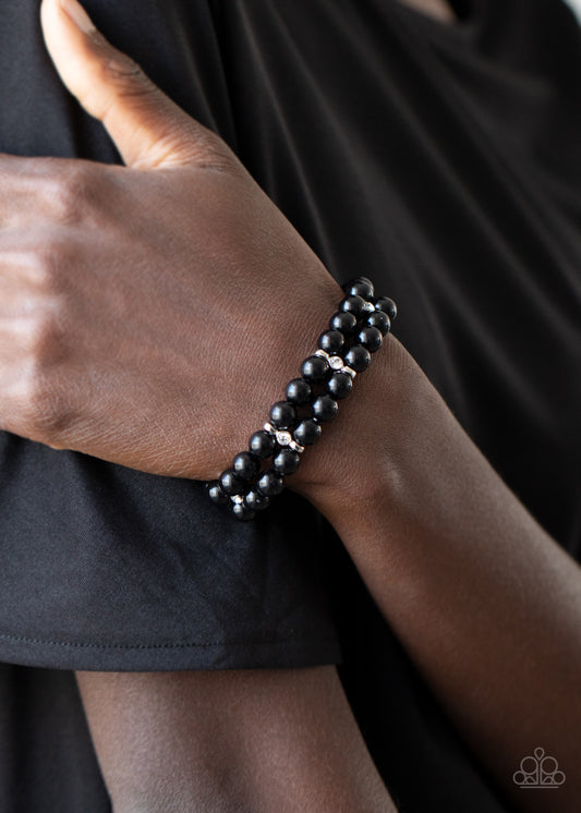 Downtown Debut - black - Paparazzi bracelet