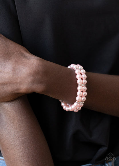 Downtown Debut-pink-Paparazzi bracelet