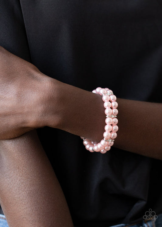 Downtown Debut-pink-Paparazzi bracelet