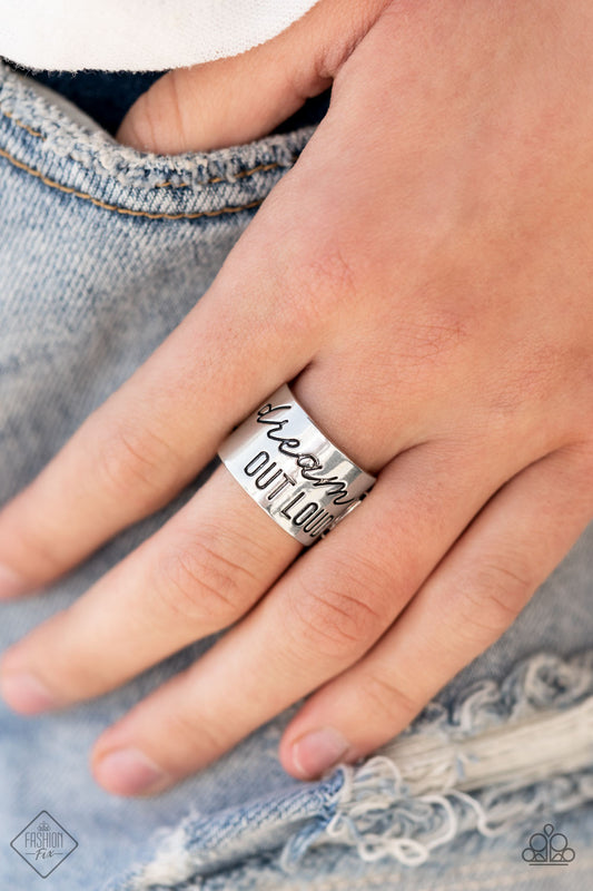 Dream Louder - silver - Paparazzi ring