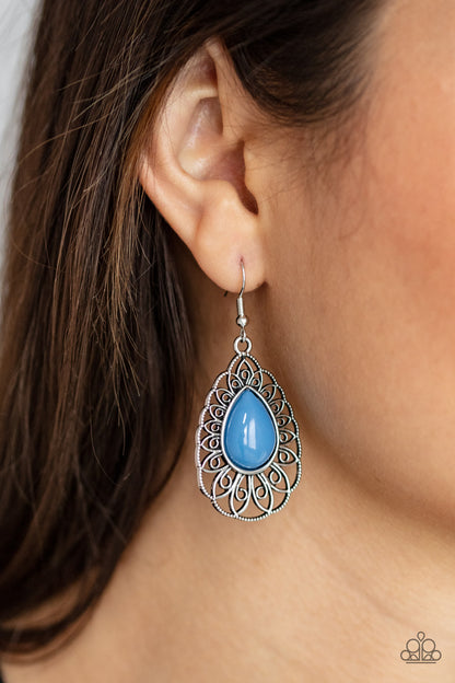 Dream STAYCATION - blue - Paparazzi earrings