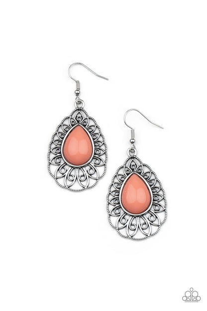 Dream STAYCATION - orange - Paparazzi earrings