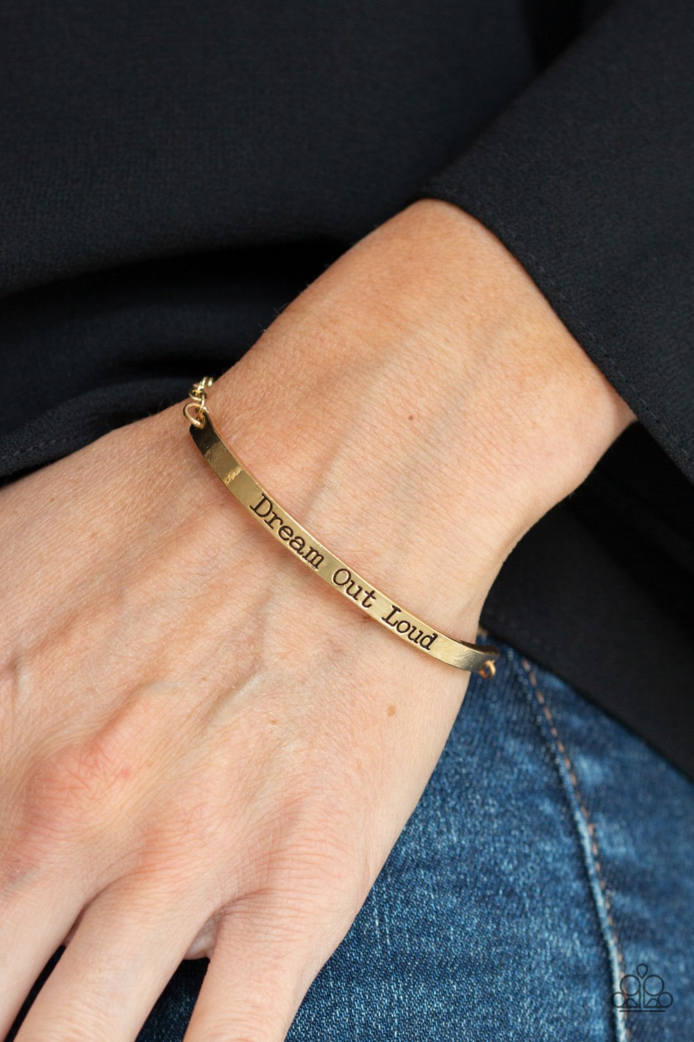 Dream Out Loud-gold-Paparazzi bracelet
