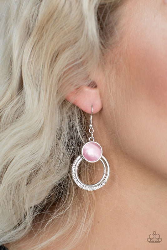 Dreamily Dreamland-pink-Paparazzi earrings