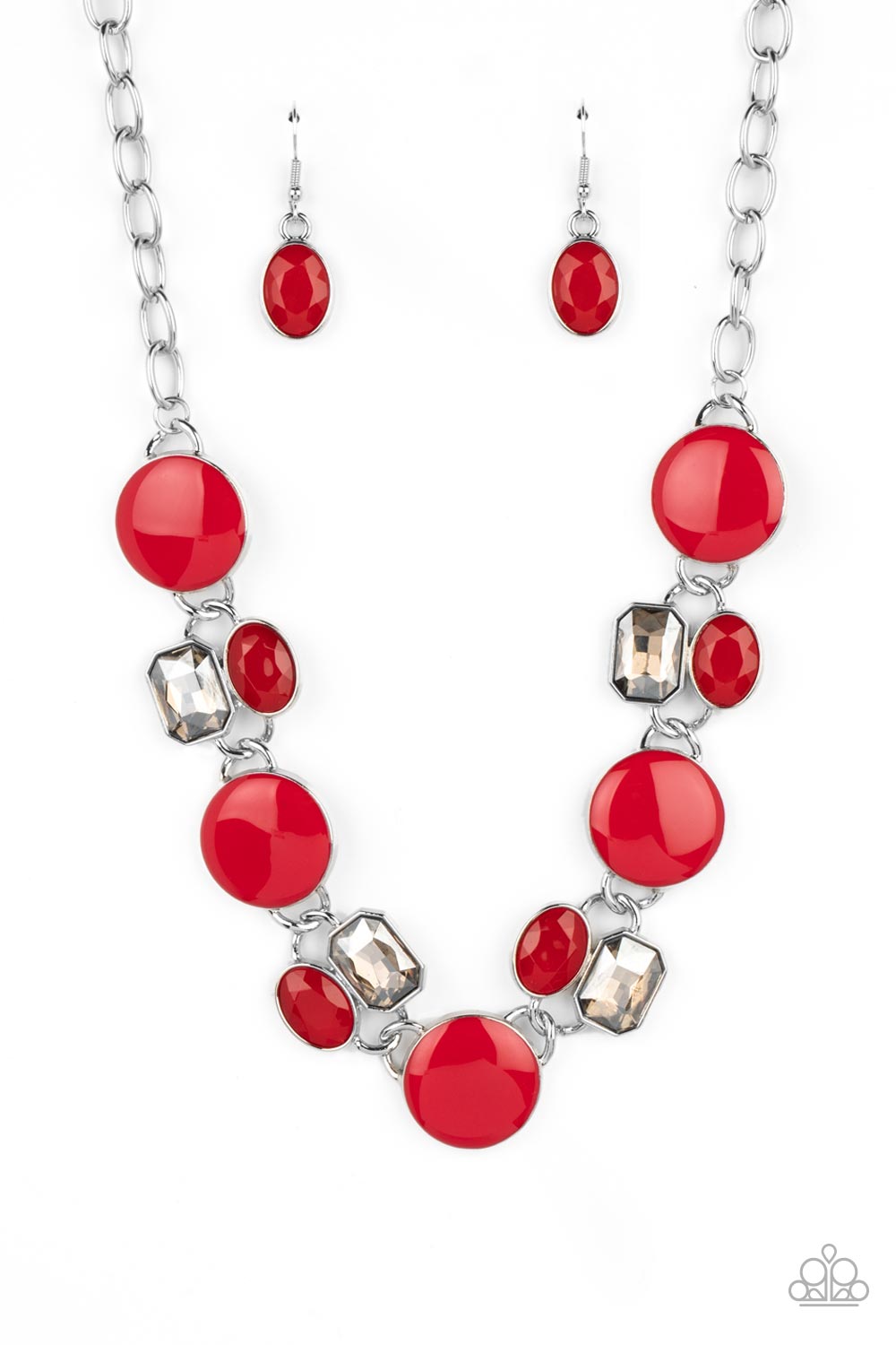 Dreaming in MULTICOLOR - red - Paparazzi necklace