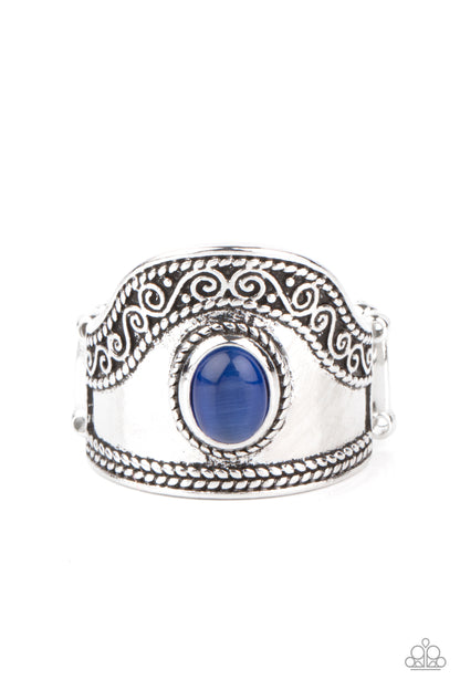 Dreamy Definition - blue - Paparazzi ring