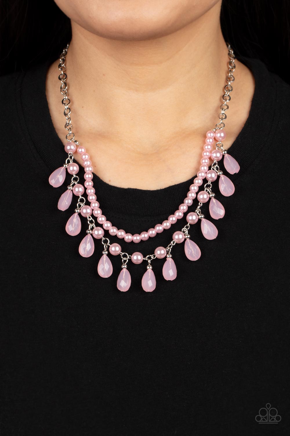 Dreamy Destination Wedding - pink - Paparazzi necklace