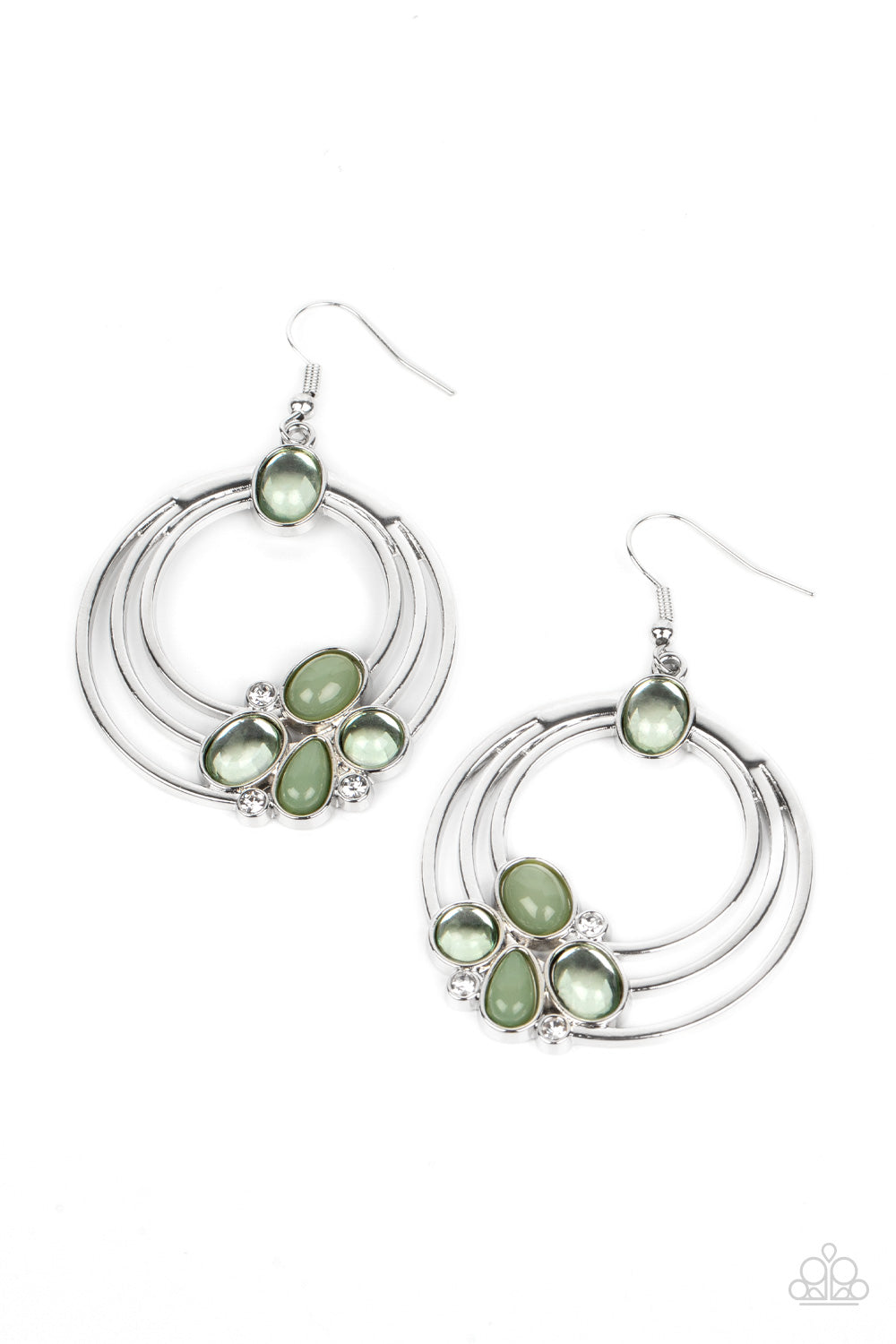 Dreamy Dewdrops - green - Paparazzi earrings