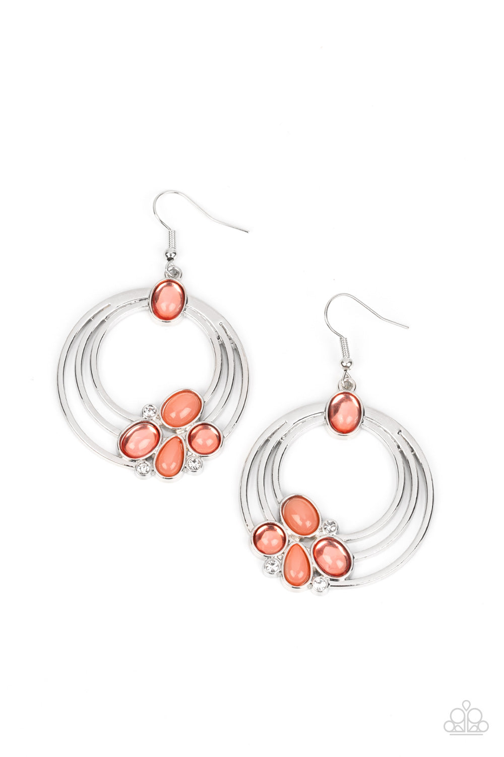 Dreamy Dewdrops - orange - Paparazzi earrings
