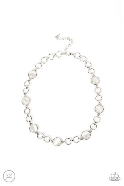 Dreamy Distractions - white - Paparazzi necklace