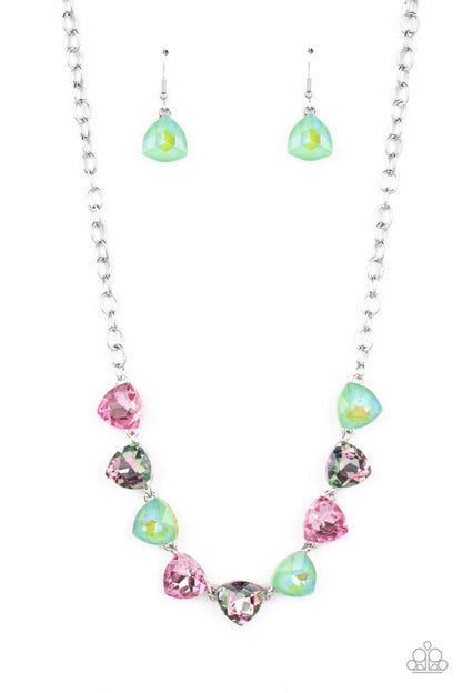 Dreamy Drama - green - Paparazzi necklace