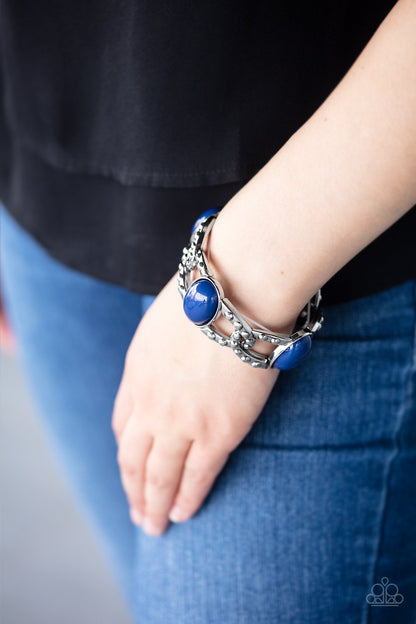 Dreamy Gleam-blue-Paparazzi bracelet