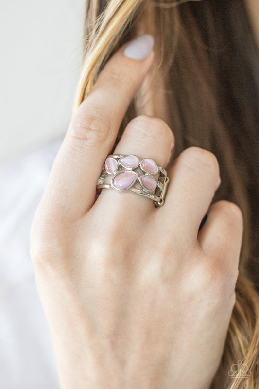 Dreamy Glow-pink-Paparazzi ring