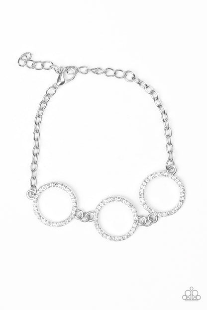 Dress The Part - white - Paparazzi bracelet