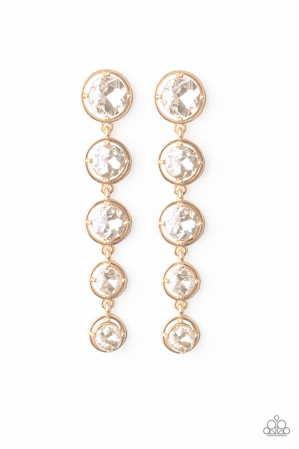 Drippin in Starlight - gold - Paparazzi earrings