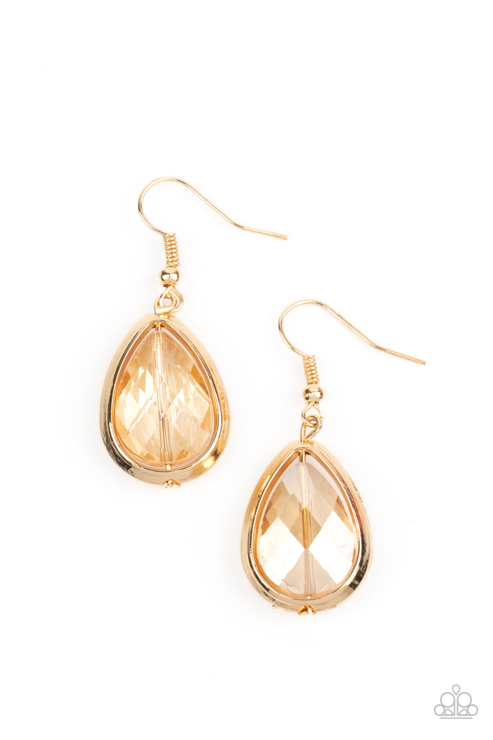 Drop-Dead Duchess - gold - Paparazzi earrings