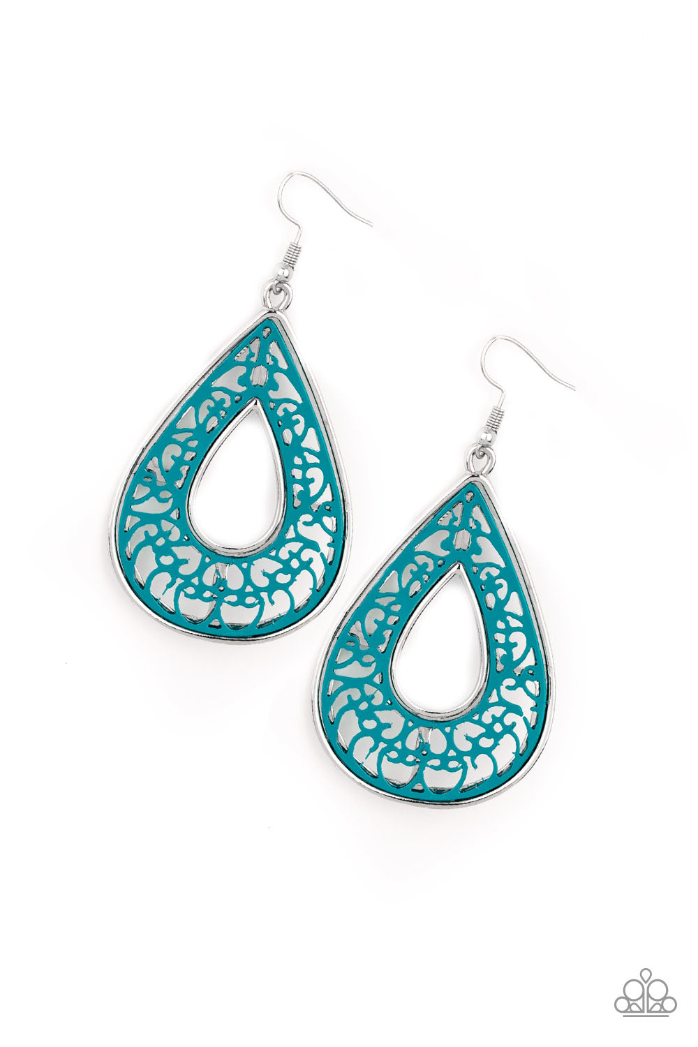 Drop Anchor - blue - Paparazzi earrings