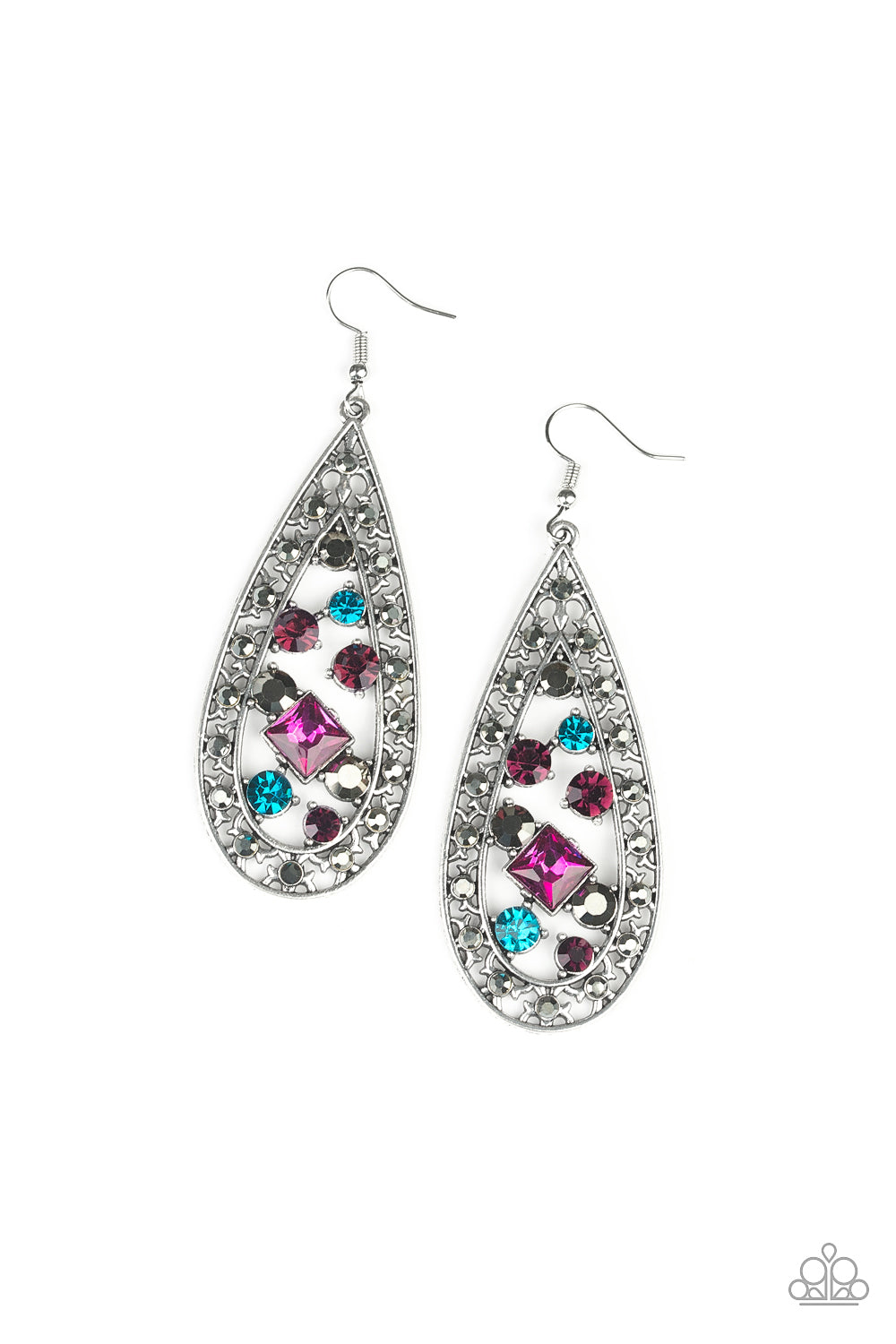 Drop Dead Dazzle - multi - Paparazzi earrings