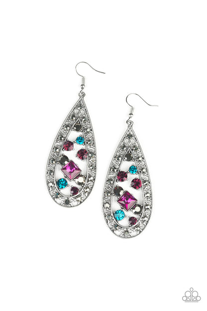 Drop Dead Dazzle - multi - Paparazzi earrings