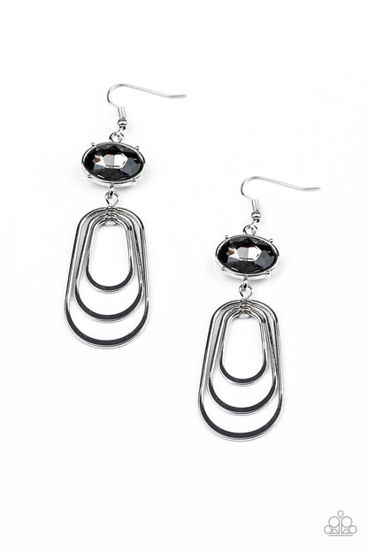 Drop Dead Glamorous - silver - Paparazzi earrings