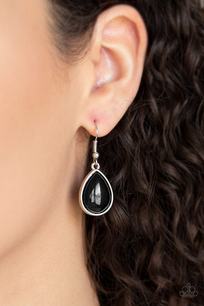 Drop Zone - black - Paparazzi necklace