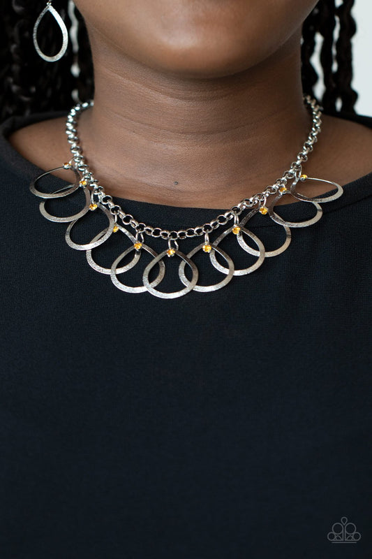 Drop by Drop - yellow - Paparazzi necklace