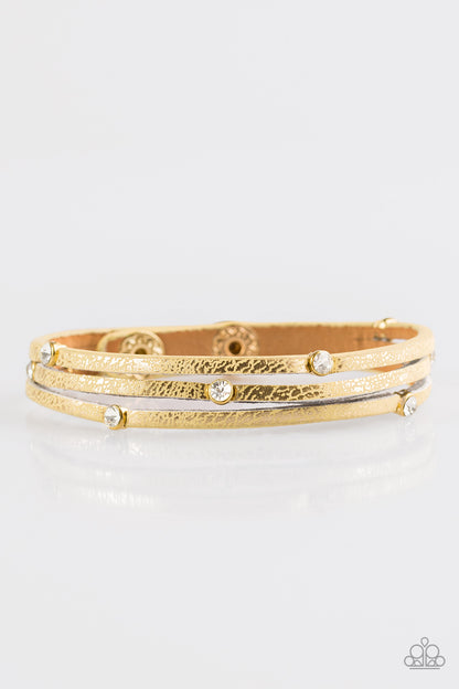 Drop a Shine - yellow - Paparazzi bracelet