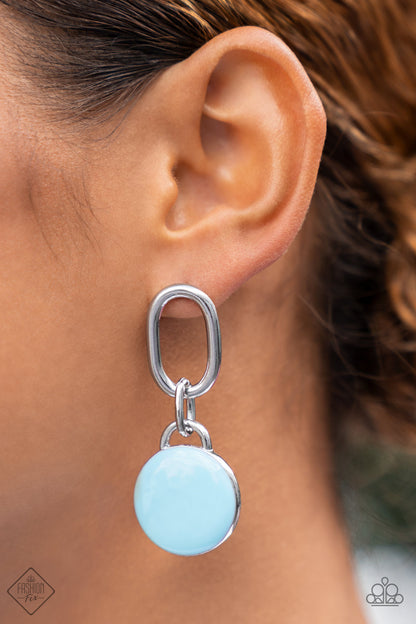 Drop a TINT - blue - Paparazzi earrings