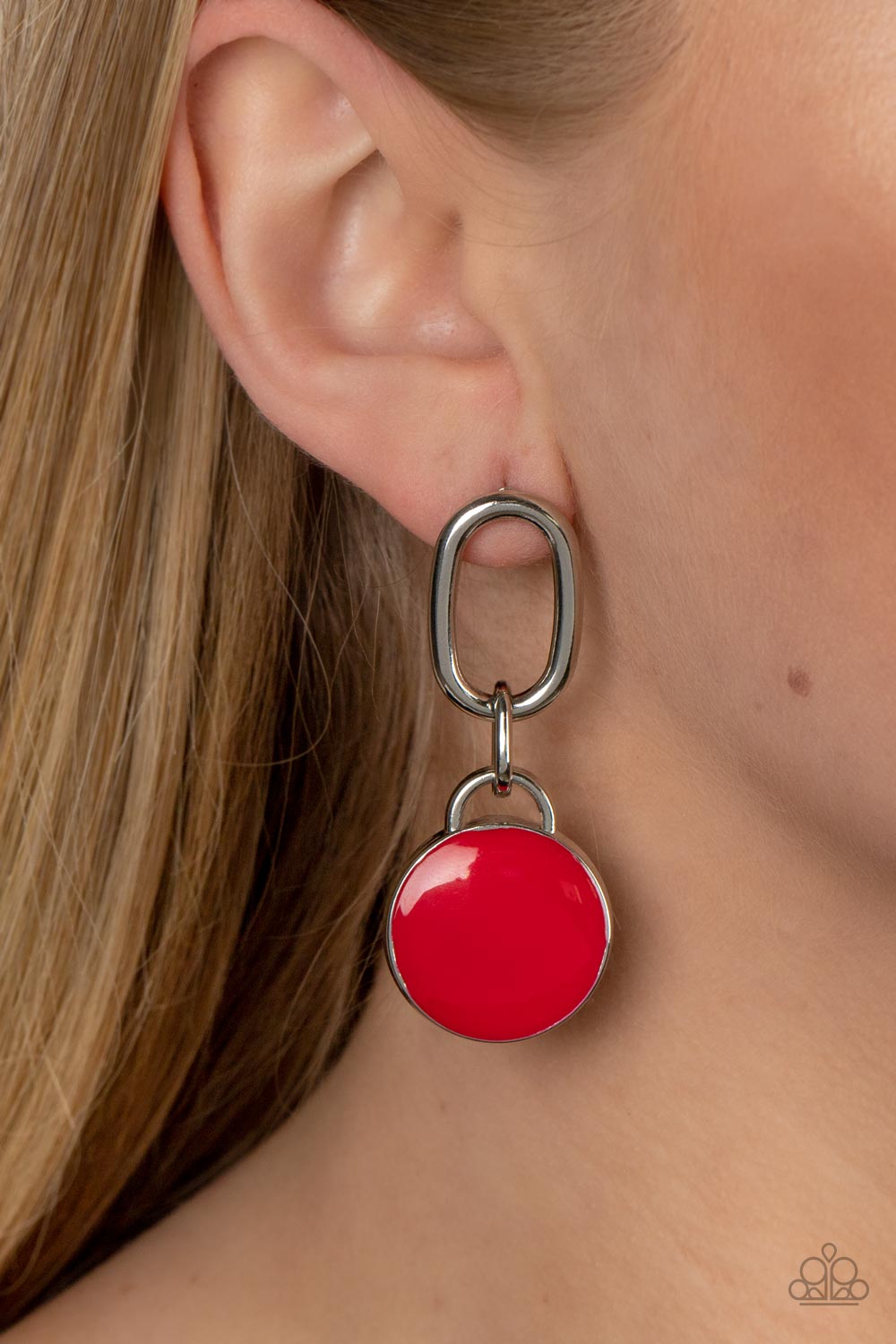 Drop a TINT - red - Paparazzi earrings