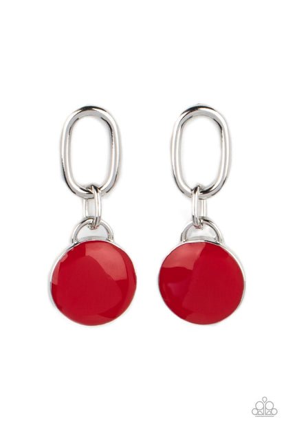 Drop a TINT - red - Paparazzi earrings