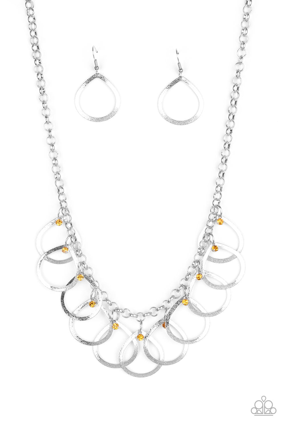 Drop by Drop - yellow - Paparazzi necklace
