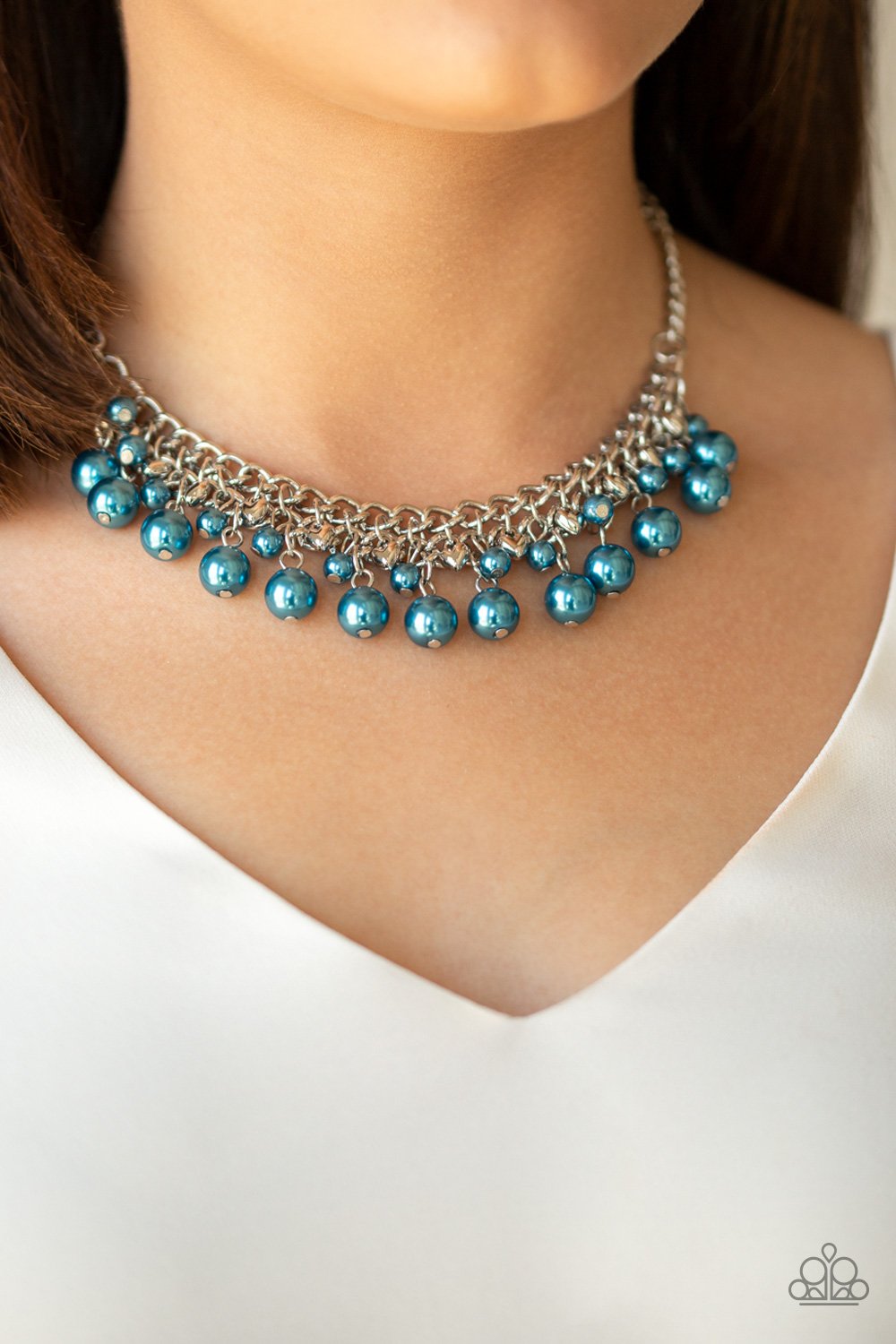 Duchess Dior-blue-Paparazzi necklace