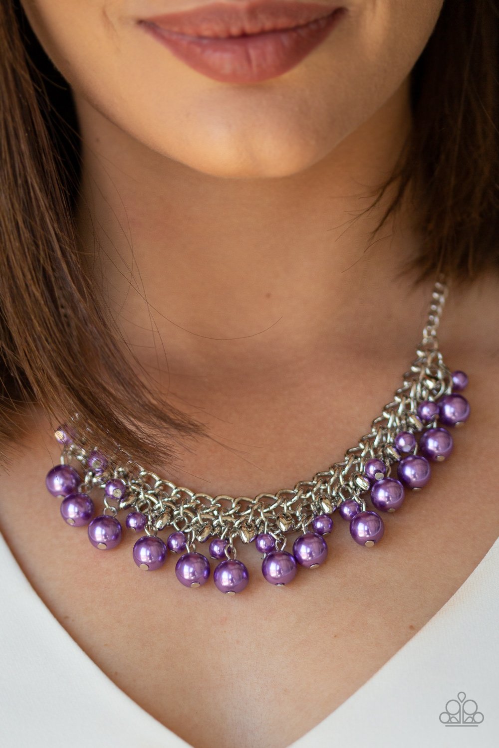 Duchess Dior-purple-Paparazzi necklace