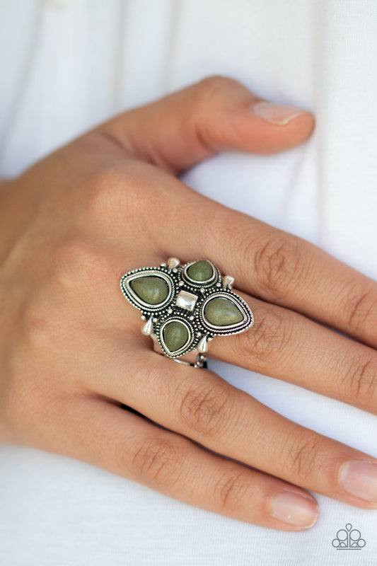 Dune Runner - green - Paparazzi ring