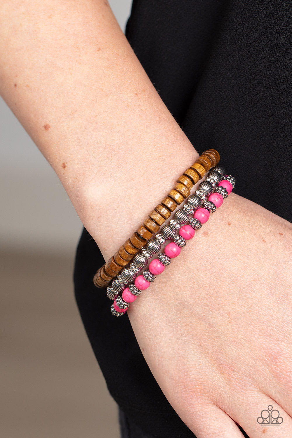 ESCAPADE Route - pink - Paparazzi bracelet