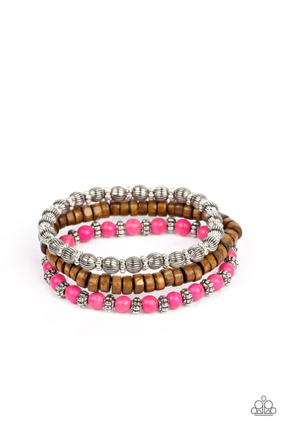 ESCAPADE Route - pink - Paparazzi bracelet
